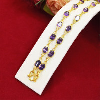 ราคา สร้อยคอทองพลอยเม็ดแตง นพเก้า ไพลิน ทับทิม โกเมน มกรกต ความยาว 24 นิ้ว สร้อยคอพลอย สร้อยคอทองไมครอน ทองชุบ ฟรีถุงกำมะหยี่ (15894760452)