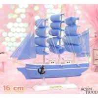 ราคา พร้อมส่ง เรือสำเภาฟ้า เสริมดวง เสริมฮวงจุ้ย งานไม้ เรือสำเภาจีน เรือมงคล โมเดลเรือสำเภา ของตกแต่งห้องฮวงจุ้ย สีฟ้า (9848828674)