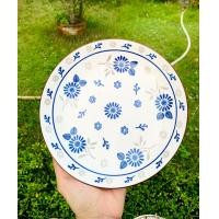 ราคา จานเซรามิคกระเบื้อง จานกระเบื้อง จานเซรามิค จาน ลายสวยมาก จานขนาด8 (17779987056)