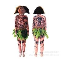ราคา Moana Maui Tattoo T Shirt Pants Halloween Adult Mens Women Cosplay Costumes With Leaves Decor Blattern Halloween Adult Cosplay (19783768305)