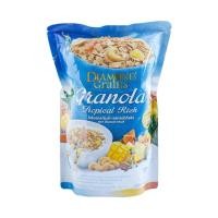 ราคา Diamond Grains Tropical Rich Granola ซีเรียลกราโนล่า รสผลไม้อบแห้ง 220g (15827978675)