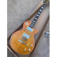 ราคา เสื้อเมเปิ้ลเปลวไฟกีต้าร์ไฟฟ้าน้ำผึ้งโบราณแบบกำหนดเองทำมือ (19963299738)