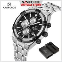 ราคา นาฬิกา NAVIFORCE สำหรับผู้ชายชุดของขวัญผู้ชายนาฬิกาจับเวลาสแตนเลสของแท้พร้อมกล่อง8042 (21048888667)