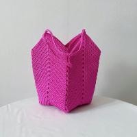 ราคา กระเป๋าถัก เชือกร่ม แข็งแรง สีไม่ตก กระเป๋าสะพายข้าง ไซร์ M (14714417220)