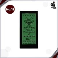 ราคา เข็มเย็บผ้า เข็มสอย เข็มเนา ห่อสีเขียว เบอร์ 7 12 15 เล่ม ห่อ (19341696642)