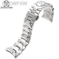 ราคา สายนาฬิกาสเตนเลสสร้อยข้อมือเหล็ก22มม 24มม ของแท้2023สายรัดโลหะสำหรับผู้ชาย PAM441 PAM111 Panerai สายนาฬิกาสีเงิน Arc (19894250414)