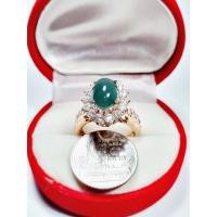 ราคา JG031 แหวนหยก พม่าแท้ Jadeite Type A แหวนหัวหยก ตัวเรือนลำลอง คละไซส์ (13402424702)
