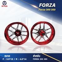 ราคา ล้อแม็ก HOLA RACING กล่องดำ RACING HL FORZA FORZA 300 350 ADV350 XMAX300 เจาะก้าน หน้า 3 50 15 หลัง 4 00 14 เลือกสีได้ (18200381360)