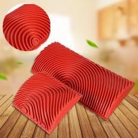 ราคา 2ชิ้นไม้เครื่องมือ3นิ้ว6นิ้วลูกกลิ้งพื้นผิวDIY ผนังลูกกลิ้งสีไม้ Graining ภาพวาดยางพารา Roller (9719146230)