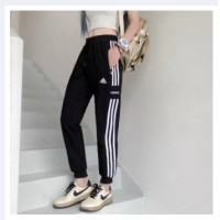 ราคา Adidas กางเกงกีฬาสตรีกางเกงวอร์มทรงหลวมแฟชั่น (10288833228)