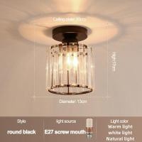 ราคา HSCTEK โคมไฟคริสตัล โคมไฟติดเพดาน โคมไฟระย้า โคมไฟเพดาน ไฟทางเดิน โคมไฟเพดานสวยๆ ไฟเพดานบ้าน led crystal ceiling light (20638467419)