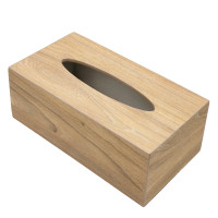 ราคา กล่องทิชชู่ กล่องไม้สำหรับใส่ทิชชู่แผ่น แบบยาว Megahome biz (16726486674)