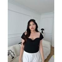 ราคา Anna Top เสื้อสาวอวบ คอกว้าง (20471165964)