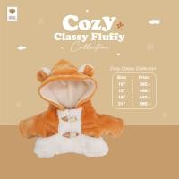 ราคา TEDDY HOUSE Nwe Winter Cozy Classy Fluffy ชุดเสื้อผ้าน้องหมี ขนาด10 31 นิ้ว (20945535970)