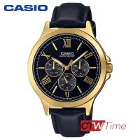 ราคา Casio Standard นาฬิกาข้อมือผู้ชาย รุ่น MTP V300GL 1AUDF เรือนทอง หน้าปัดสีดำ (12748925346)