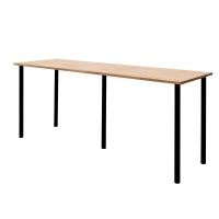 ราคา โต๊ะทำงาน โต๊ะคอมพิวเตอร์ โต๊ะออฟฟิศ หนา 2 cm กว้าง 40 cm ยาว 180 200cm ไม้พาราแท้ พร้อมขา IKEA โดนน้ำได้ไม่พอง (15868206834)