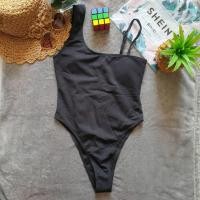 ราคา SHEIN BIKINI ชุดว่ายน้ำแฟชั่น ชุดว่ายน้ำสีดำ พร้อมส่งจากไทย BLACK SIZE S M (20062418647)