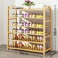 ราคา ชั้นวางรองเท้า ชั้นวางของ ชั้นวางไม้ ชั้นวาง หลายชั้น กันฝุ่น ชั้นเก็บ หลายชั้นชั้นวางรองเท้าประกอบกันฝุ่นชั้นวางรองเท้า Bamboo shoe rack (13204420144)