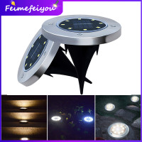 ราคา solar lights outdoor waterproof LED Solar Underground Lights 8 12 16 Buried Floor Light Outdoor Garden Path Ground Waterproof IP65 lawn Lighting (15512297298)