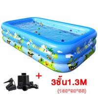 ราคา สระน้ำเป่าลม สระว่ายน้ำเด็ก ของเล่นเด็ก สระว่ายเป่าลม 2เมตร 3 เมตร 3 ชั้น สระน้ำขนาดใหญ่ สระน้ำครอบครัว อ่างน้ำเป่าลม พื้นเป่าลมกันกระแทก สระว่ายน้ำเป่าลม (18429692845)