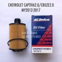 ราคา ACDelco ไส้กรองน้ำมันเครื่อง กรองน้ำมันเครื่อง Oring รองน๊อตถ่าย CHEVROLET CAPTIVA 2 0 CRUZE 2 0 ปี2012 2018 (12294261087)