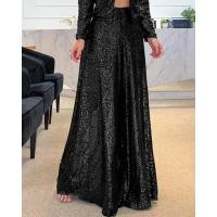 ราคา กางเกงขาม้าเอวสูงสีทึบของผู้หญิง (17641426339)