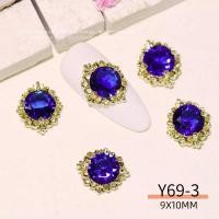 ราคา 5Pcs รอบออกแบบ Charms เครื่องประดับสำหรับเล็บเกาหลีที่มีสีสัน Sparkle เพชร Strass เครื่องประดับสำหรับเล็บตกแต่งศิลปะ (21171299238)