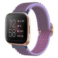 ราคา Breathable สร้อยข้อมือกีฬาสำหรับ Fitbit Versa 4 3 Versa 2 Versa Lite ไนลอนยืดหยุ่นนาฬิกาทอสำหรับ Fitbit Versa Sense อุปกรณ์เสริม (14115185218)