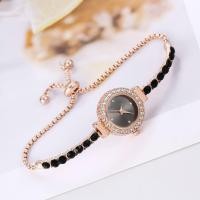ราคา นาฬิกาควอตซ์ของผู้หญิงฝังเพชรหลากสีสายรัดเพชรเม็ดกลมนาฬิกาผู้หญิงปรับนาฬิกากําไลได้ฟรี (19687081655)