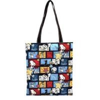 ราคา กระเป๋าผ้าญี่ปุ่นลายการ์ตูนsnoopyสนูปปี้มีผ้าซับสองชั้นน่ารักสะพายได้ (12463027704)