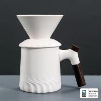 ราคา V60 coffee dripper ceramic ชุดดริปกาแฟเซรามิค ชุดแก้วกาแฟพร้อมดริปเปอร์ V60 ขนาด01 1 2 แก้ว (18207263740)