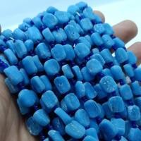 ราคา ลูกปัดแก้ว โรมันโบราณ สีฟ้า 1 เส้น อะไหล่ร้อยเครื่องประดับ Antique Blue Roman Glass Beads (5605510808)