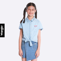ราคา WRANGLER KIDS เสื้อเชิ้ตแขนสั้นเด็กผู้หญิง คอลเลคชั่น Racing Mania ทรง Seasonal รุ่น WK F123GSHSN22 (20524525196)