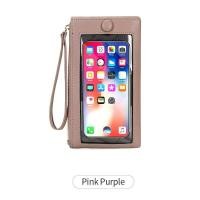 ราคา กระเป๋าใส่โทรศัพท์มือถือสำหรับผู้หญิงกระเป๋าเงินแฟชั่นหน้าจอสัมผัสกระเป๋าสตางค์ใบยาวแบบบาง (10490301781)