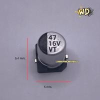 ราคา 10ตัว cกระป๋อง smd capacitor 47uf 6v 47uf 16v 47uf 25v 47uf 35v 47uf 50v 47uf 63v (9915245062)