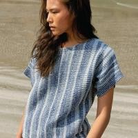 ราคา knitCircle LEAF Blouse 2 สี เสื้อไหมพรมแขนสั้น ทรงคอปาด ลายทอแนวขวาง ไล่สลับสีแนวตั้ง เสื้อนิตใส่สบาย ไม่รัด ไม่แนบ (17573968076)