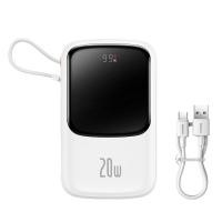 ราคา Baseus แบตเตอรี่เสริม20W 10000MAh ชาร์จเร็ว Power Bank พร้อมสายเคเบิ้ลในตัวจอแสดงผลดิจิตอล22 5W สำหรับโทรศัพท์ Type C 20W สำหรับ IP 11 12 13 14 (21007375744)