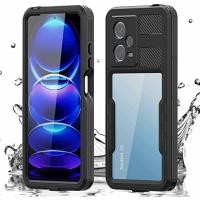 ราคา ซองกันน้ำสำหรับ Xiaomi Redmi Note 12 Pro 5G เคสปิดผนึกเต็มพร้อมอุปกรณ์ป้องกันหน้าจอในตัว IP68กันน้ำ กันหิมะ กันกระแทก กันฝุ่นเต็มรูปแบบเคสสำหรับ Redmi Note 12 5G 2022 (19149357390)