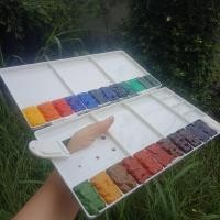 ราคา จานสีน้ำ สีน้ำบีบแบ่ง Winsor Newton Cotman (13831432199)