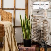 ราคา Artificial Snake Plant Fake Sansevieria Perfect Faux Plants for Home Garden Office Store Decoration (19610744468)