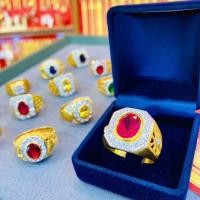 ราคา แหวนทองคำแท้ 90 พลอยสังเคราะห์ ยอดนิยม มีใบรับประกัน ราคาเป็นมิตร (15506684948)
