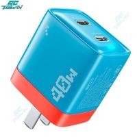 ราคา 100 ของแท้ U128 USB C วอลล์ชาร์จด่วนบล๊อคเร็วกล่องหัวชาร์จอิฐพอร์ตคู่ขนาด40วัตต์พลังงานชาร์จแบบ Type C (20971970816)