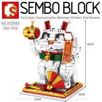 ราคา บล็อกตัวต่อแมวกวัก แมวนำโชค SEMBO BLOCK 703900 จำนวน 760 ชิ้น (9801671250)