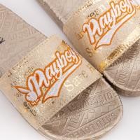 ราคา PLAYBOY รองเท้าแตะยางผู้หญิง ลิขสิทธิ์แท้ ดีไซน์ปักอักษรใหญ่ (16469177721)