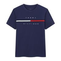 ราคา VFASION Tommy เสื้อยืด แขนสั้นผู้ชายคอกลม เสื้อเชิ้ตตัวหลวมลำลองสำหรับทุกวัน HHFMC0093 (20917141509)