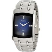 ราคา Armitron Mens Genuine Crystal Accented Stainless Steel Watch Silver Blue (19293835123)
