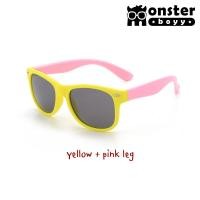 ราคา แว่นตาเด็ก Monster Boyy สำหรับเด็กอายุ 3 12 ปี กันแดด กันรังสี UV400 Model 8 ทรง wayfarer (19646142657)