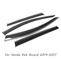 ราคา 4ชิ้นคิ้วกันสาดล้อรถที่บังแดดสำหรับ Honda CRV HRV Vezel Civic Accord City Fit Spirior Odyssey (11272593828)
