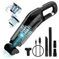 ราคา Hand Held Vacuum Cleaner Cordless Portable Handheld Vacuum Rechargeable Small Car Vacuum ABS with 120W High Power (17402215605)