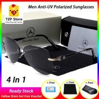 ราคา ซื้อ 1 แถม 3 tzp ร้านค้าขายร้อนหรูหรา Benz ผู้ชายแว่นกันแดดแว่นกันแดด P olarized ป้องกันรังสียูวีชายขับรถแว่นตา พร้อมสต็อก (2259524746)